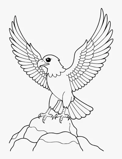 Eagle coloring page