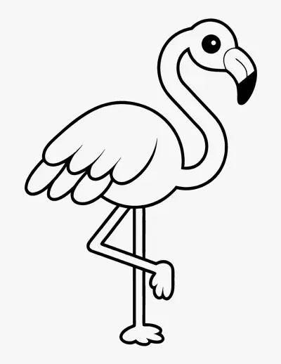 Flamingo coloring page