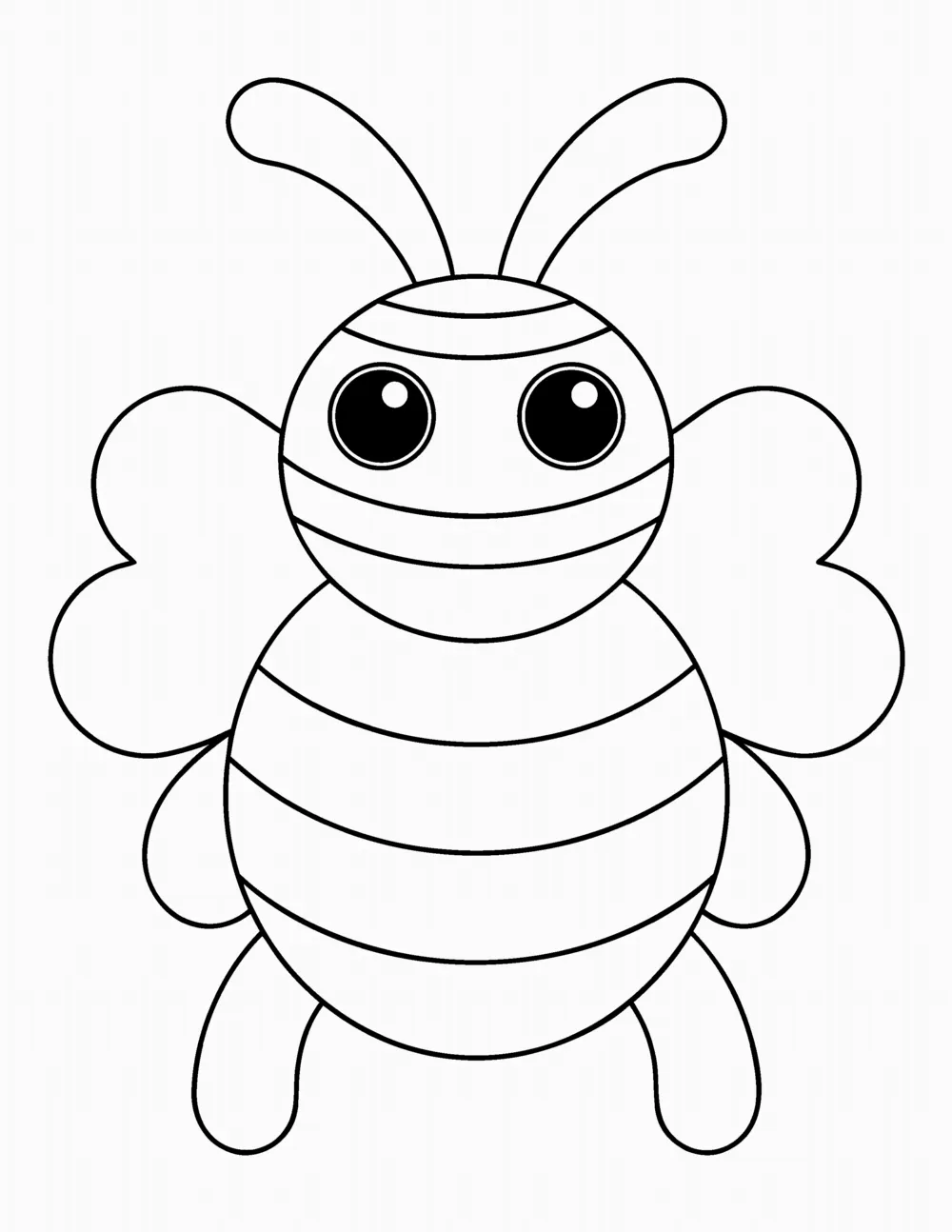 Bee coloring page