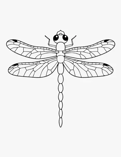Dragonfly coloring page