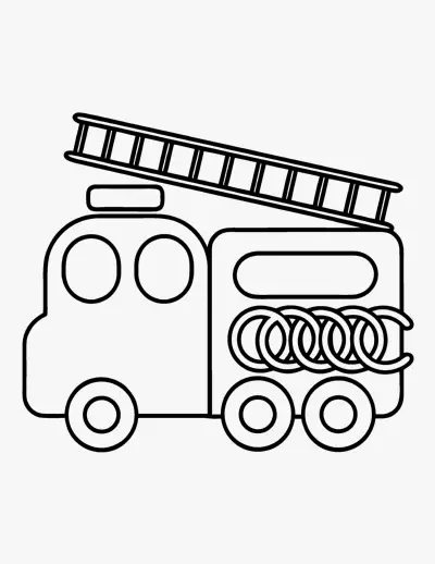 Fire Engine coloring page