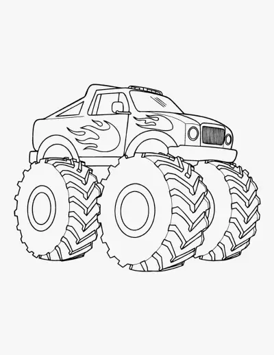 Monster Truck coloring page