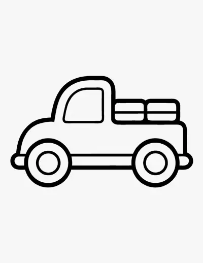 Pickup Truck coloring page
