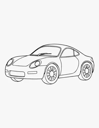 Sports Car coloring page