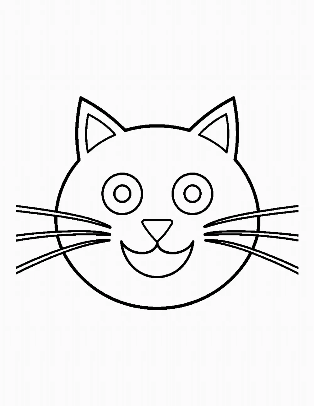 Cat Face coloring page