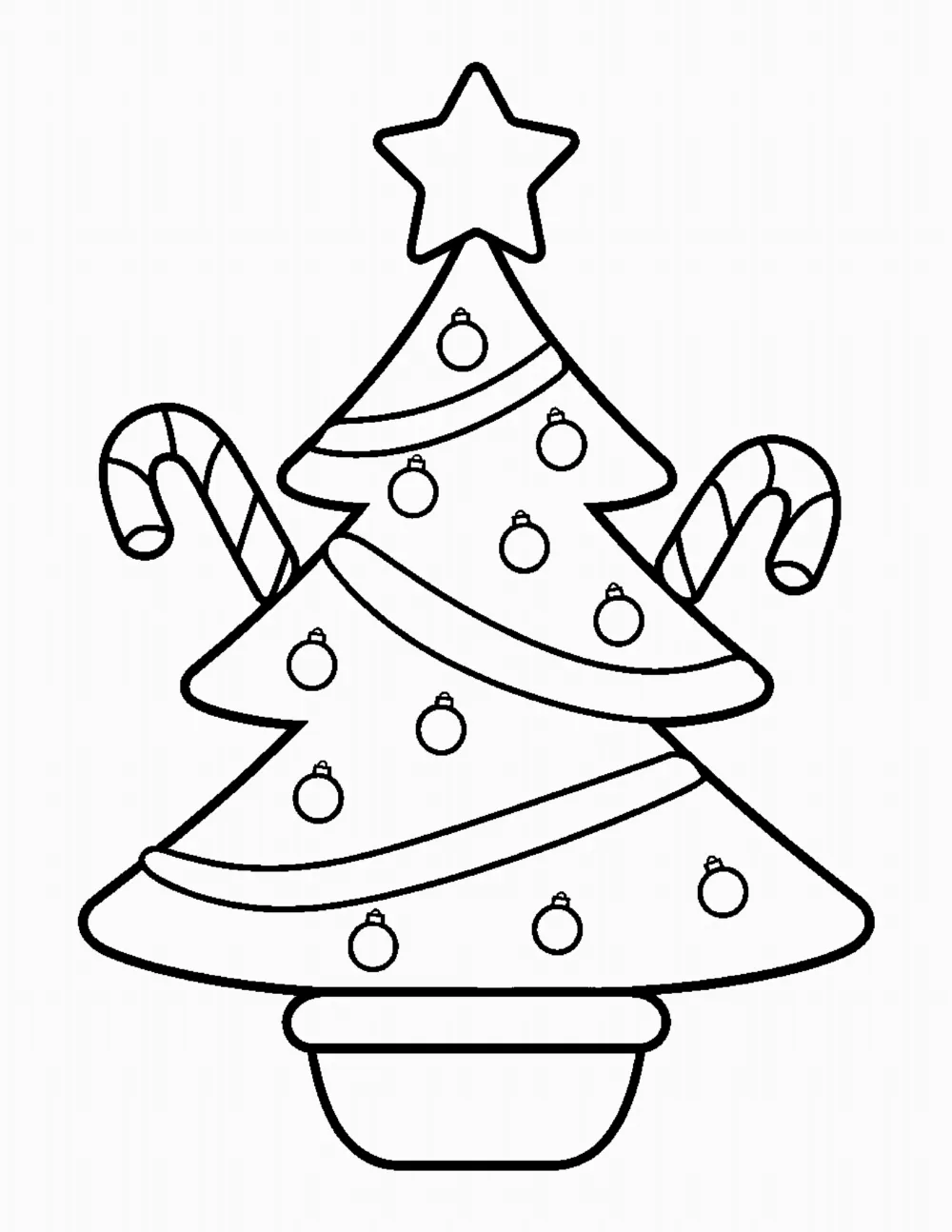 Christmas Tree coloring page