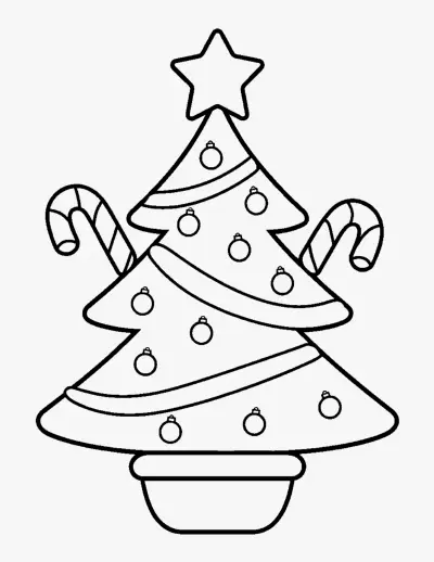 Christmas Tree coloring page