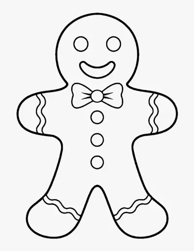 Gingerbread Man coloring page