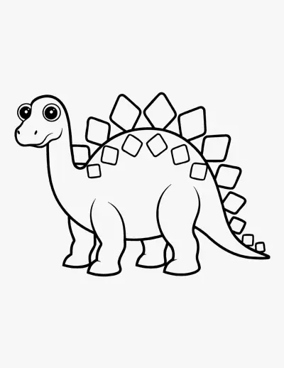 Stegosaurus coloring page