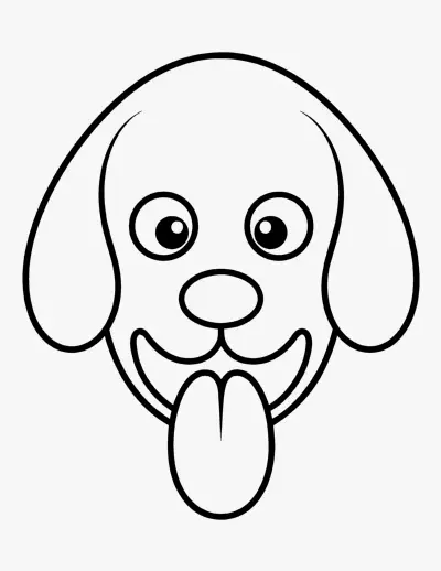 Dog Face coloring page