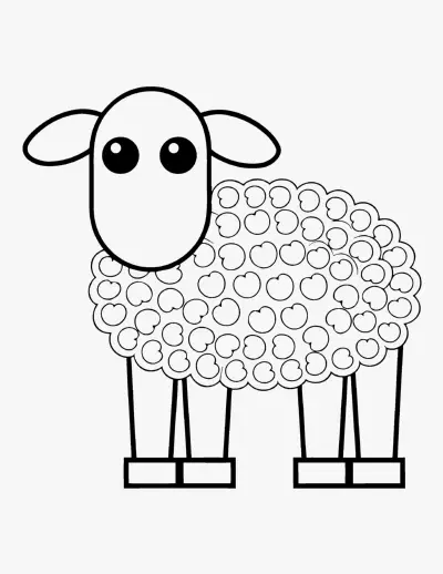 Sheep coloring page