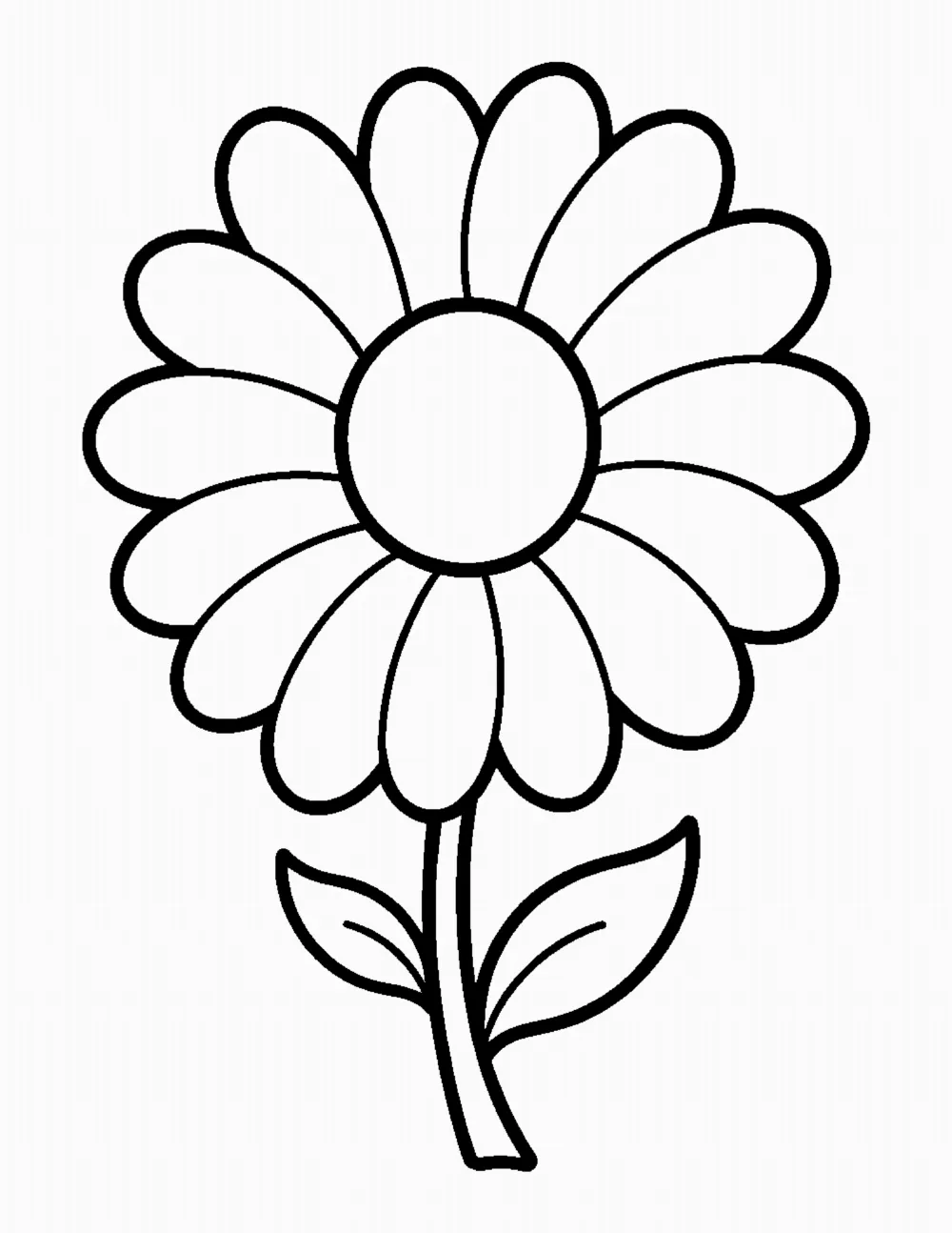 Big Daisy coloring page
