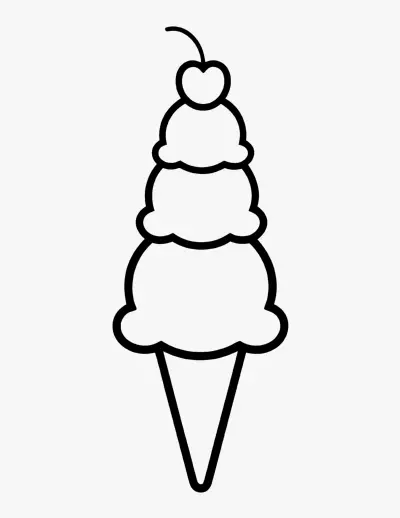 Ice Cream Cone coloring page