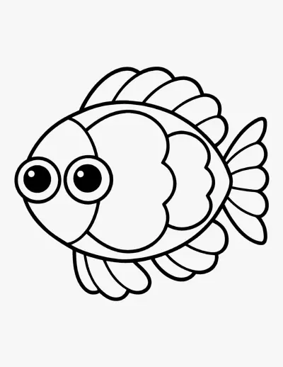 Tropical Fish coloring page