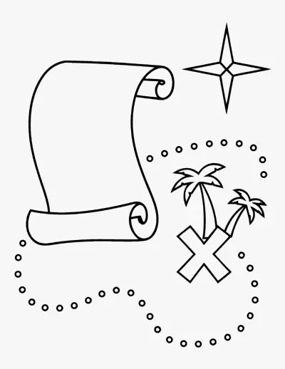 Treasure Map coloring page