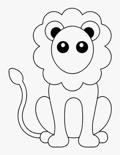 Lion coloring page