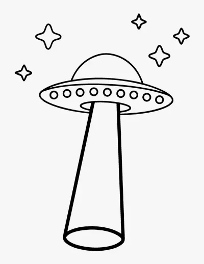Flying Saucer coloring page