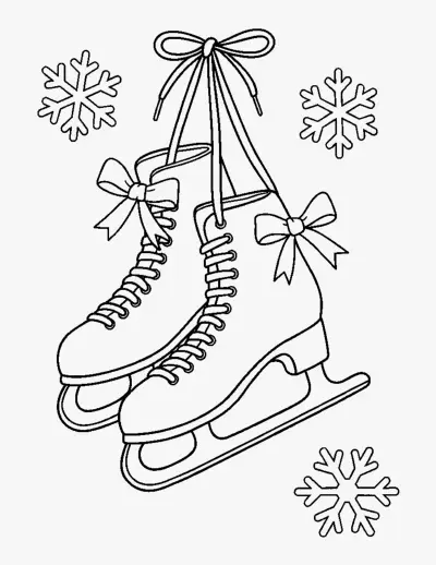 Ice Skates coloring page