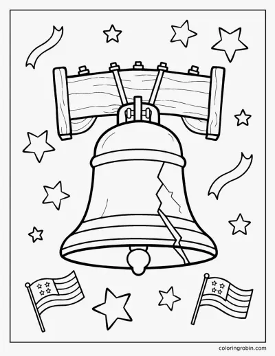 Liberty Bell coloring page
