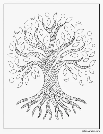 Tree of Life coloring page