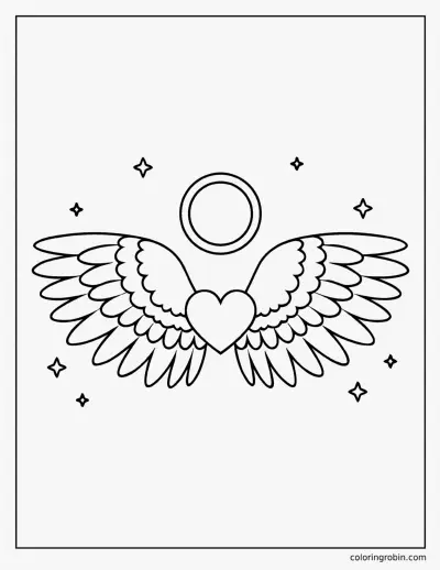 Angel Wings coloring page