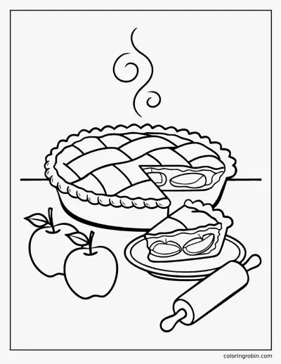 Apple Pie coloring page