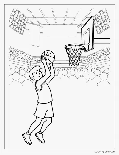 Arena Scene coloring page