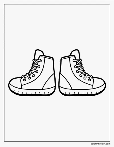 Basketball Shoes coloring page