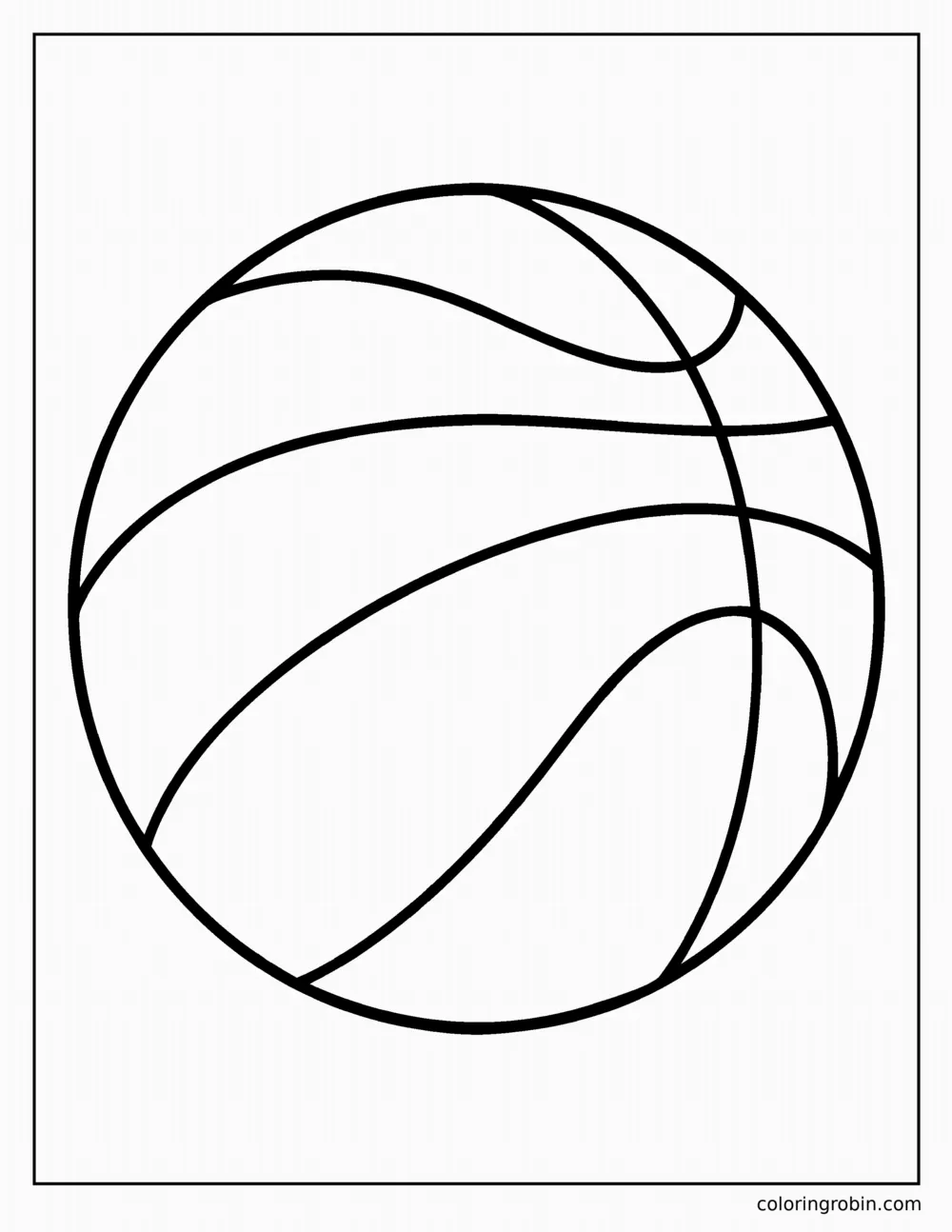 Basketball coloring page