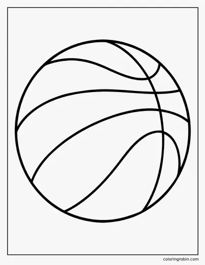 Basketball coloring page