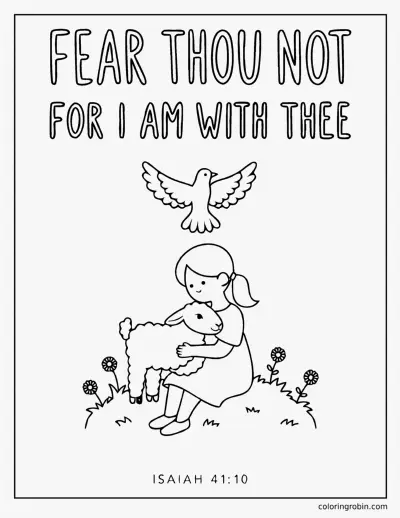 Fear Thou Not coloring page