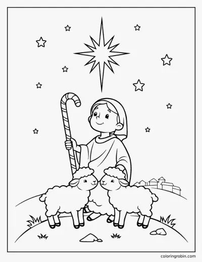 The Shepherds Crook coloring page