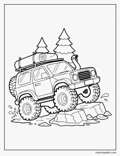 Off Road 4X4 coloring page