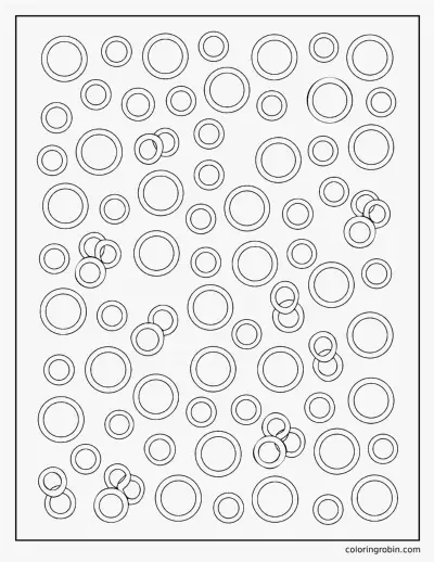 Cheetah Print Pattern coloring page