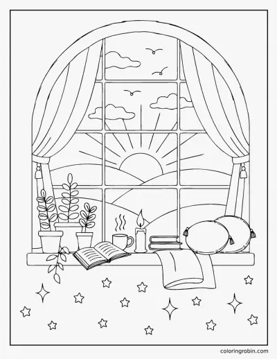 Window Seat coloring page