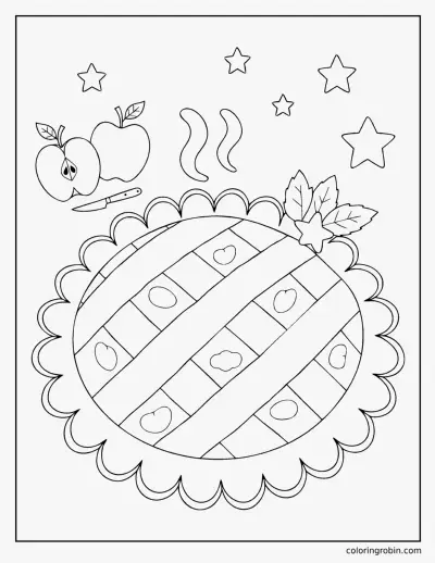Apple Pie coloring page