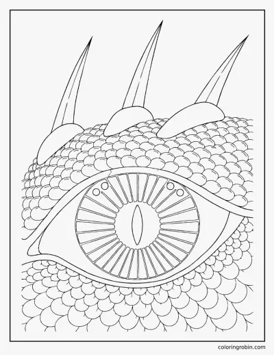 Dragon Eye coloring page