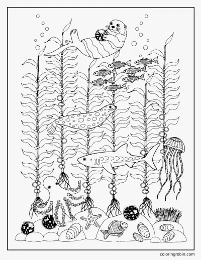 Kelp Forest coloring page