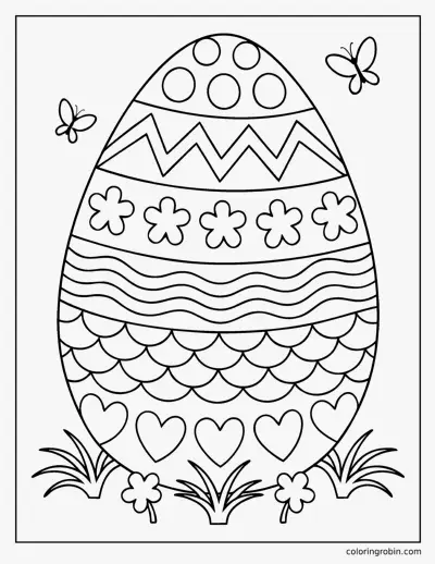 Big Easter Egg coloring page