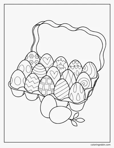 Egg Carton coloring page