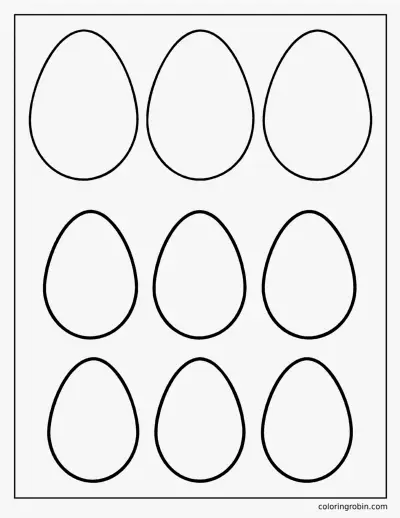 Egg Templates coloring page
