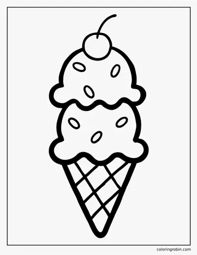 Ice Cream Cone coloring page