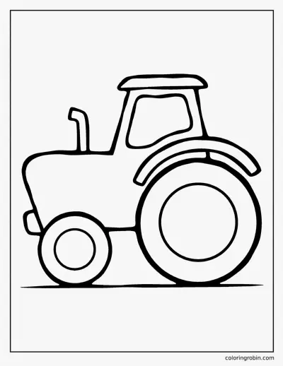 Little Tractor coloring page