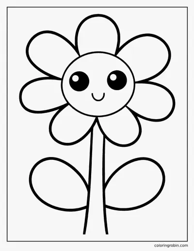 One Big Flower coloring page