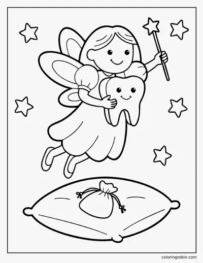 Tooth Fairy coloring page