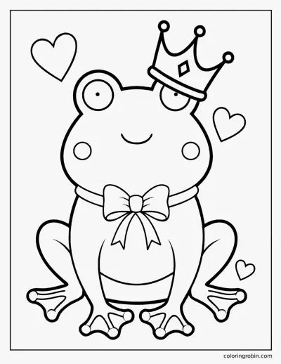 Frog Prince coloring page