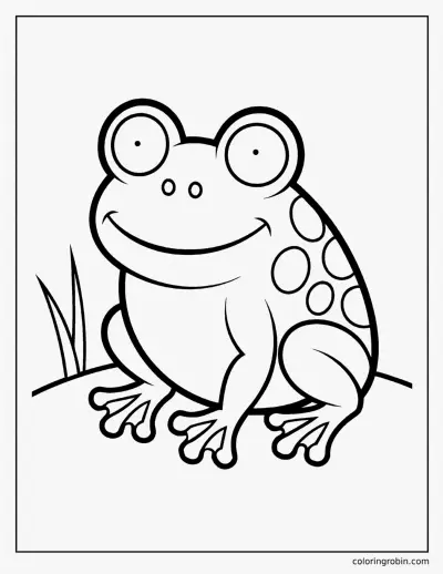 Frog coloring page