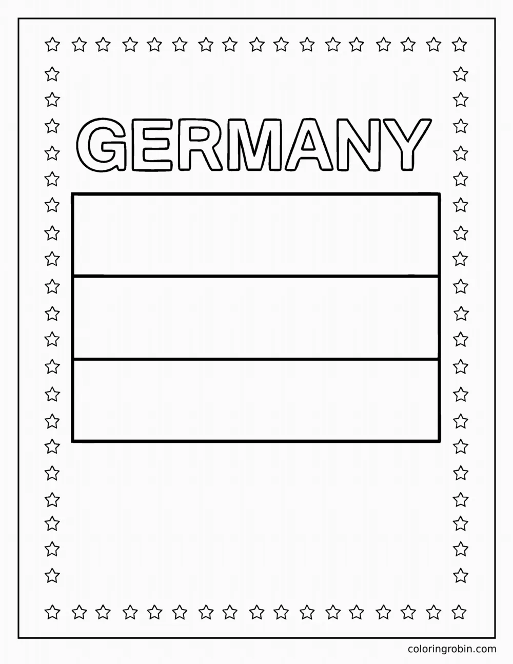 Flag coloring page