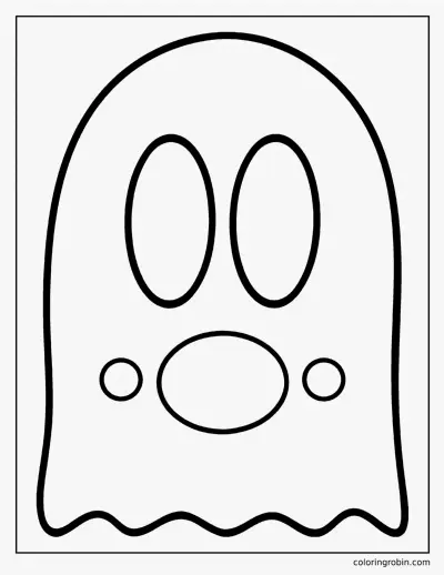 Ghost Face coloring page