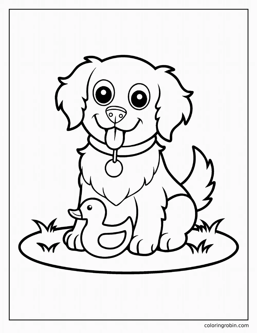 Golden Retriever Puppy coloring page